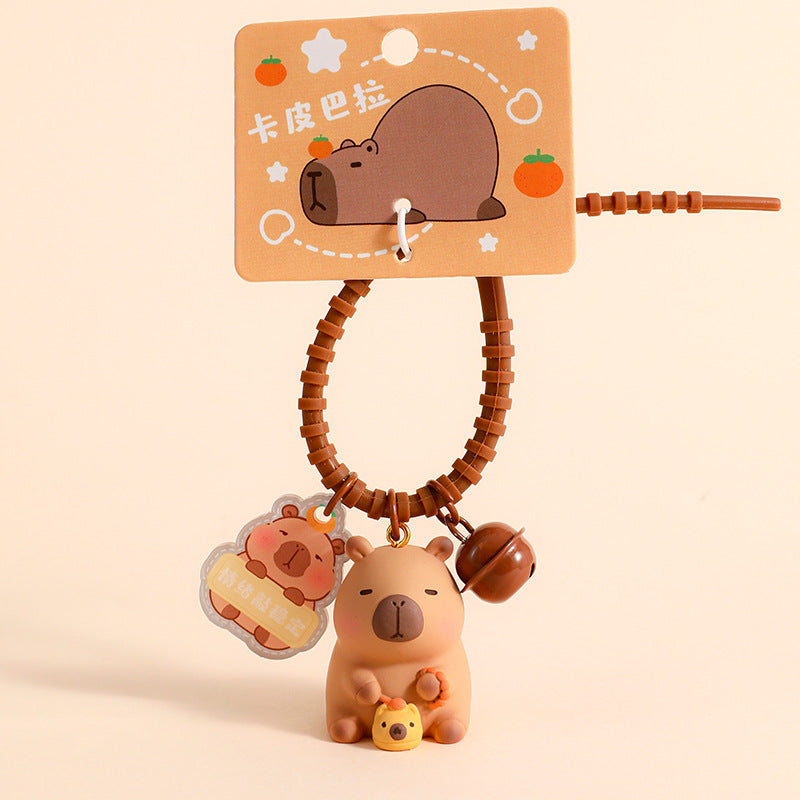 Capybara Pendant Doll Couple Keychain