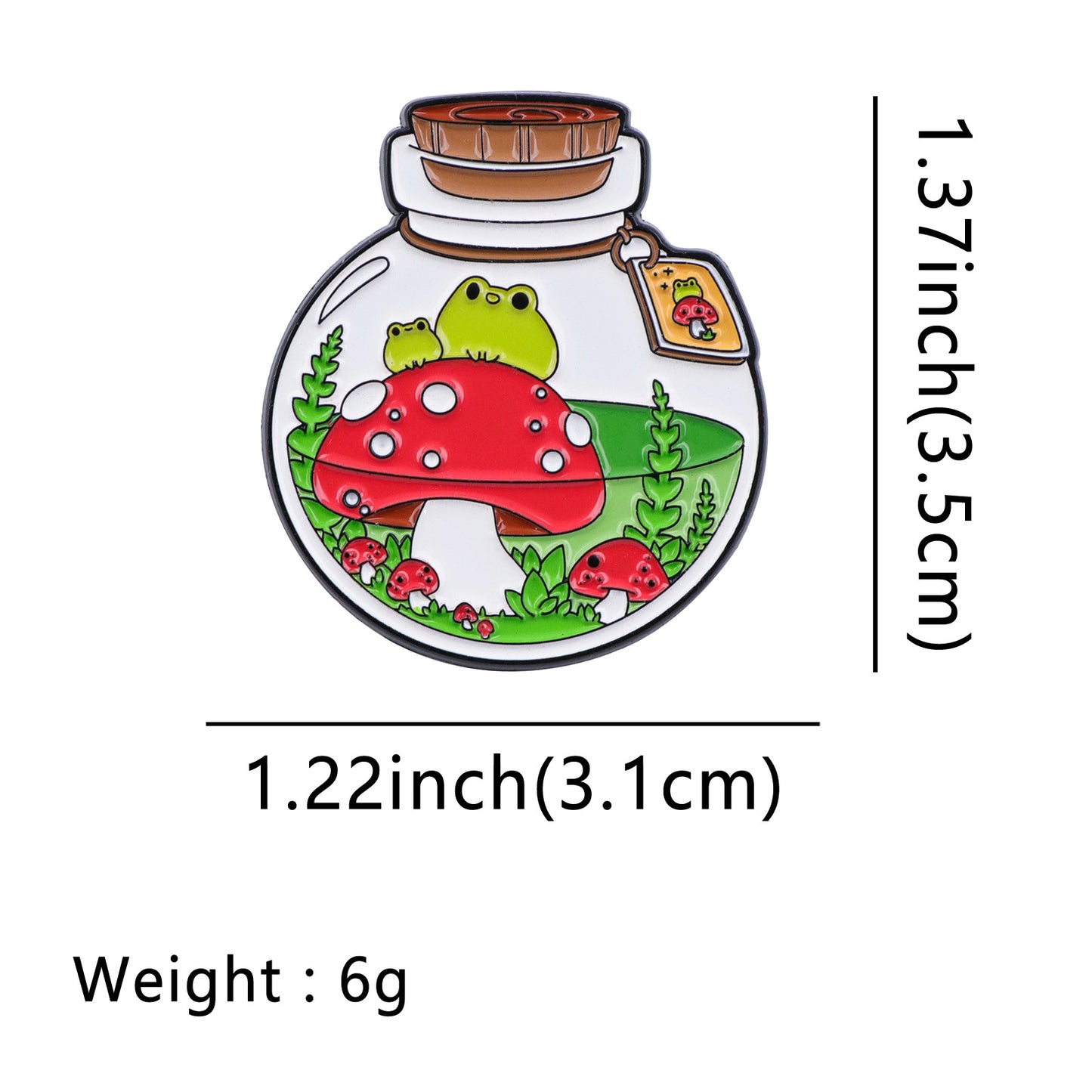 Frog Brooch Cartoon Golden M Badge Clothing Accessories