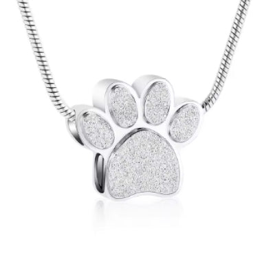 All-match Titanium Steel Animal Paw Print Pendant