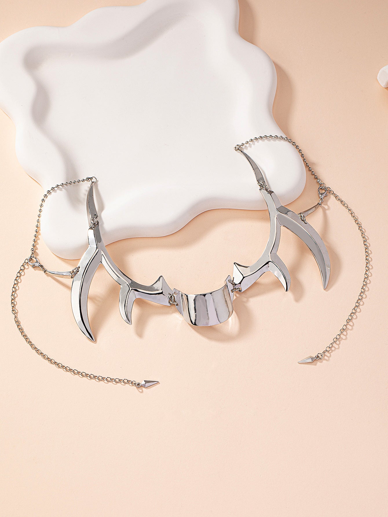 Fluid Lip Ring Face Decoration Earring Set