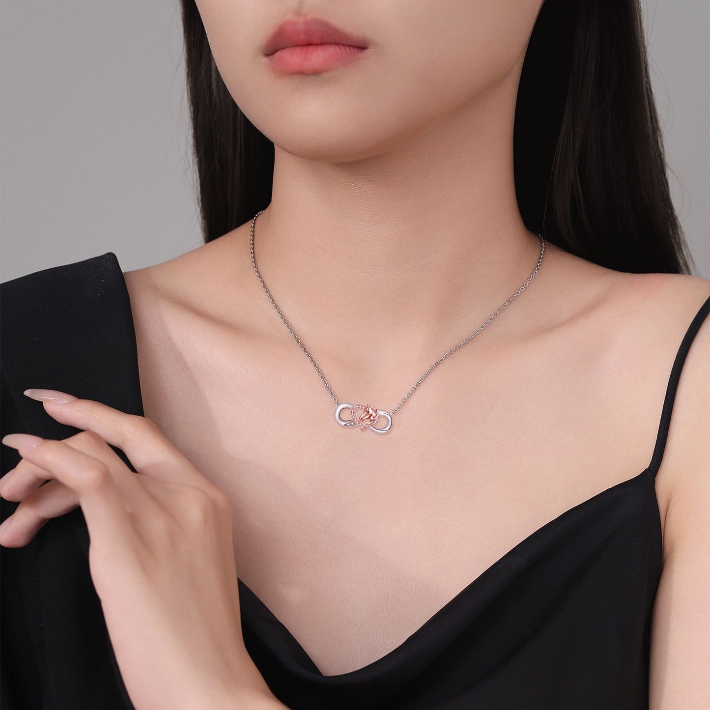European And American Style Necklace Women's Horse Stylish Pendant High-grade Jewelry