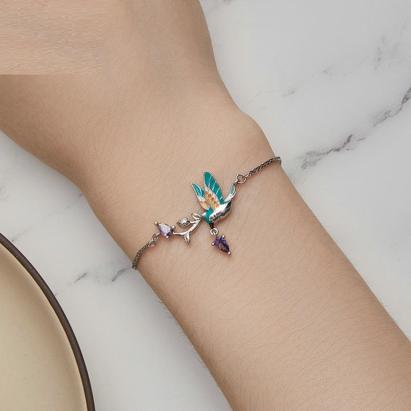 Summer Mori Style Special Interest Light Luxury Wind Bird Bracelet Ornament