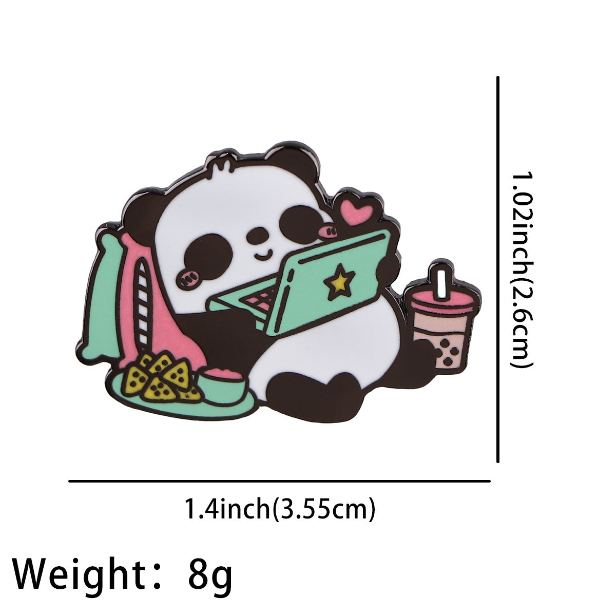Panda Hedgehog Capybara Giant Salamander Animal Badge Oil Drip Brooch