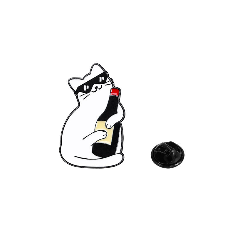 Cute Schoolbag Accessories Trimmings For Clothing Zinc Alloy Badge