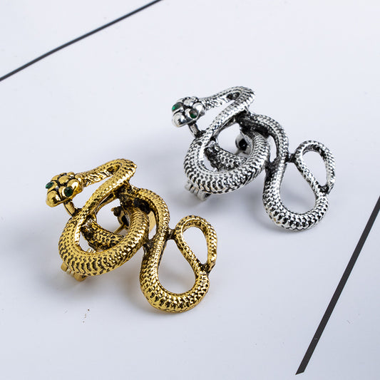 Snake Vintage Brooch Men's And Women's Korean Simple Graceful Corsage Accessories