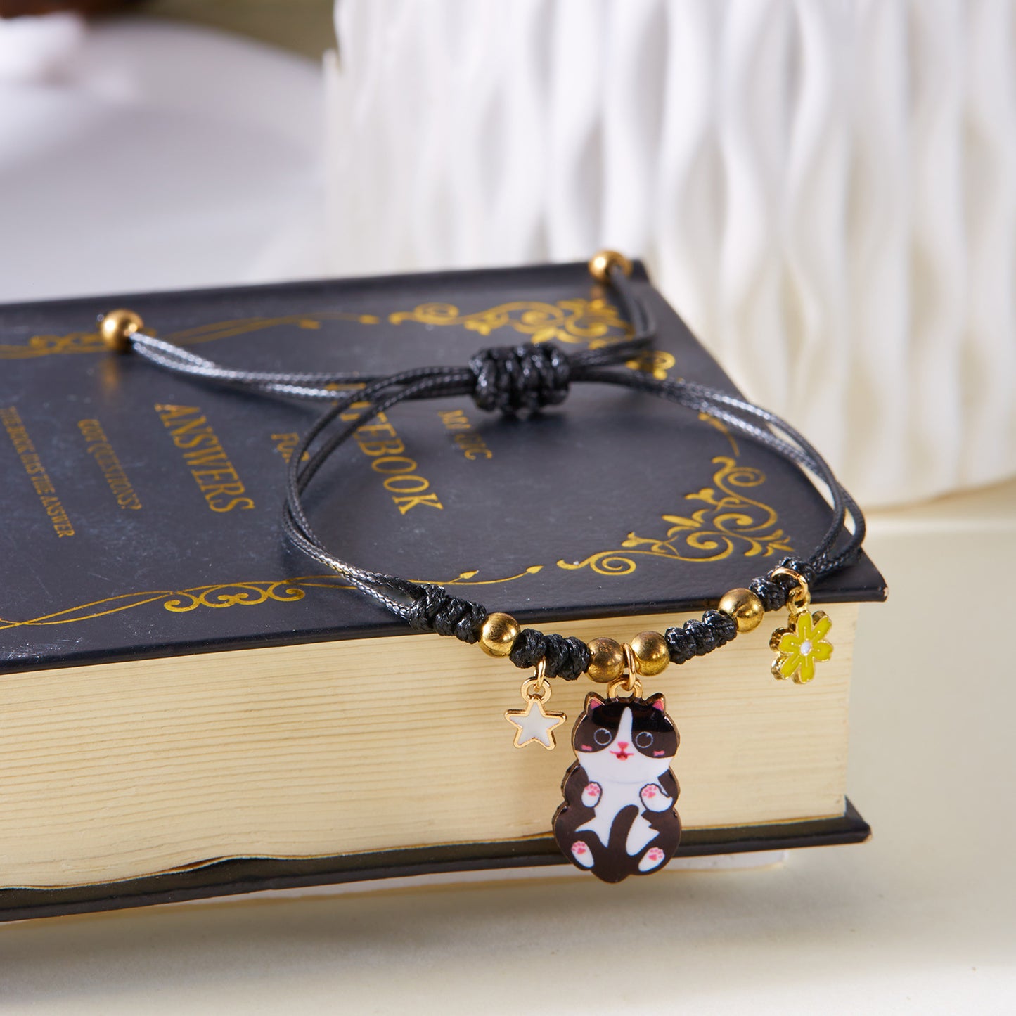 Cat Bracelet Women's Cute Fashion Pendant Woven