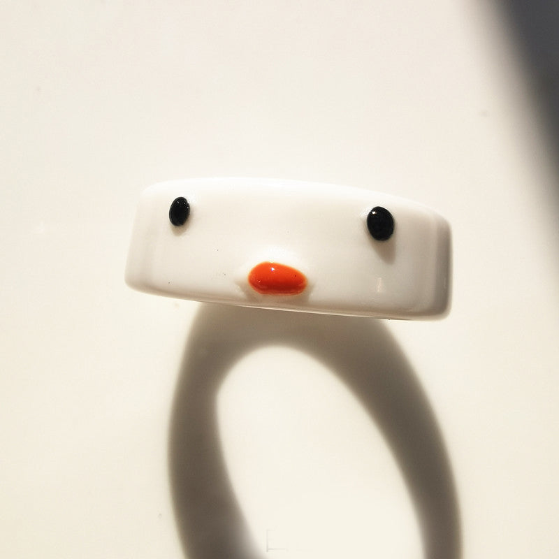 Fashion Creative Cute Chick Animal Resin Ring