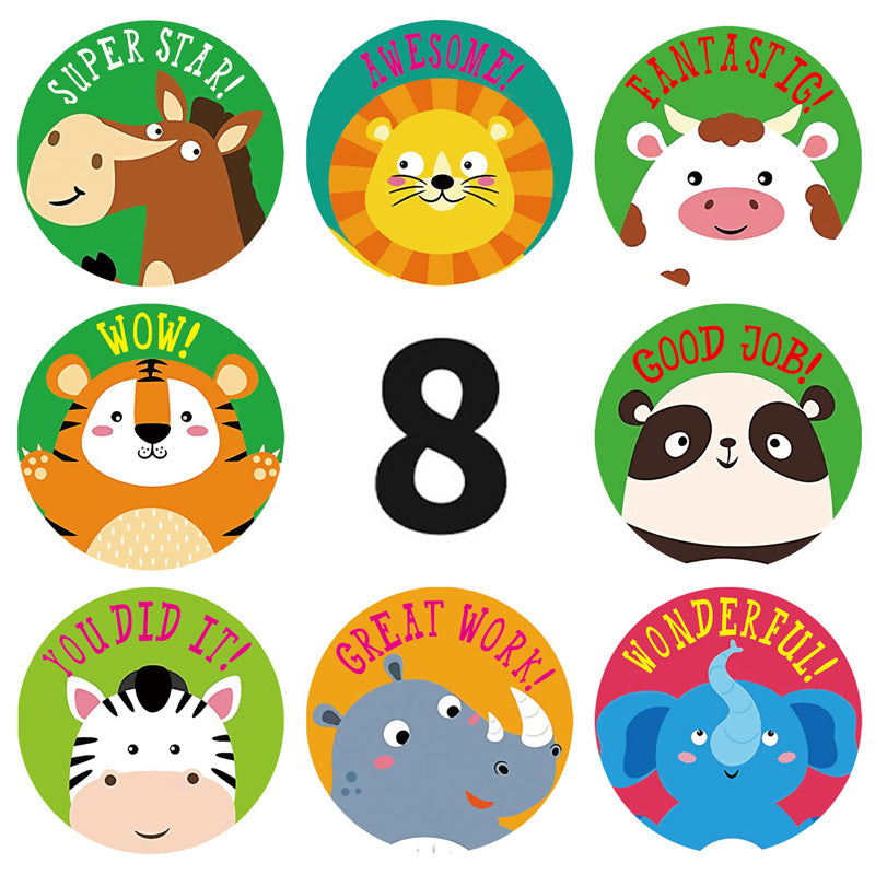 Children's Cartoon Animal Stickers Cute