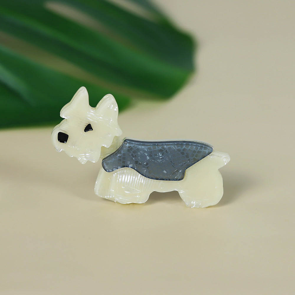 Acrylic Animal Brooch Dog Cartoon