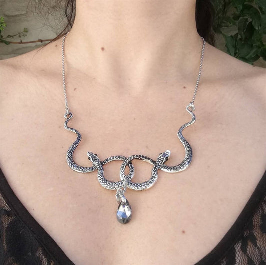New Medusa Snake Necklace Jewelry Girl