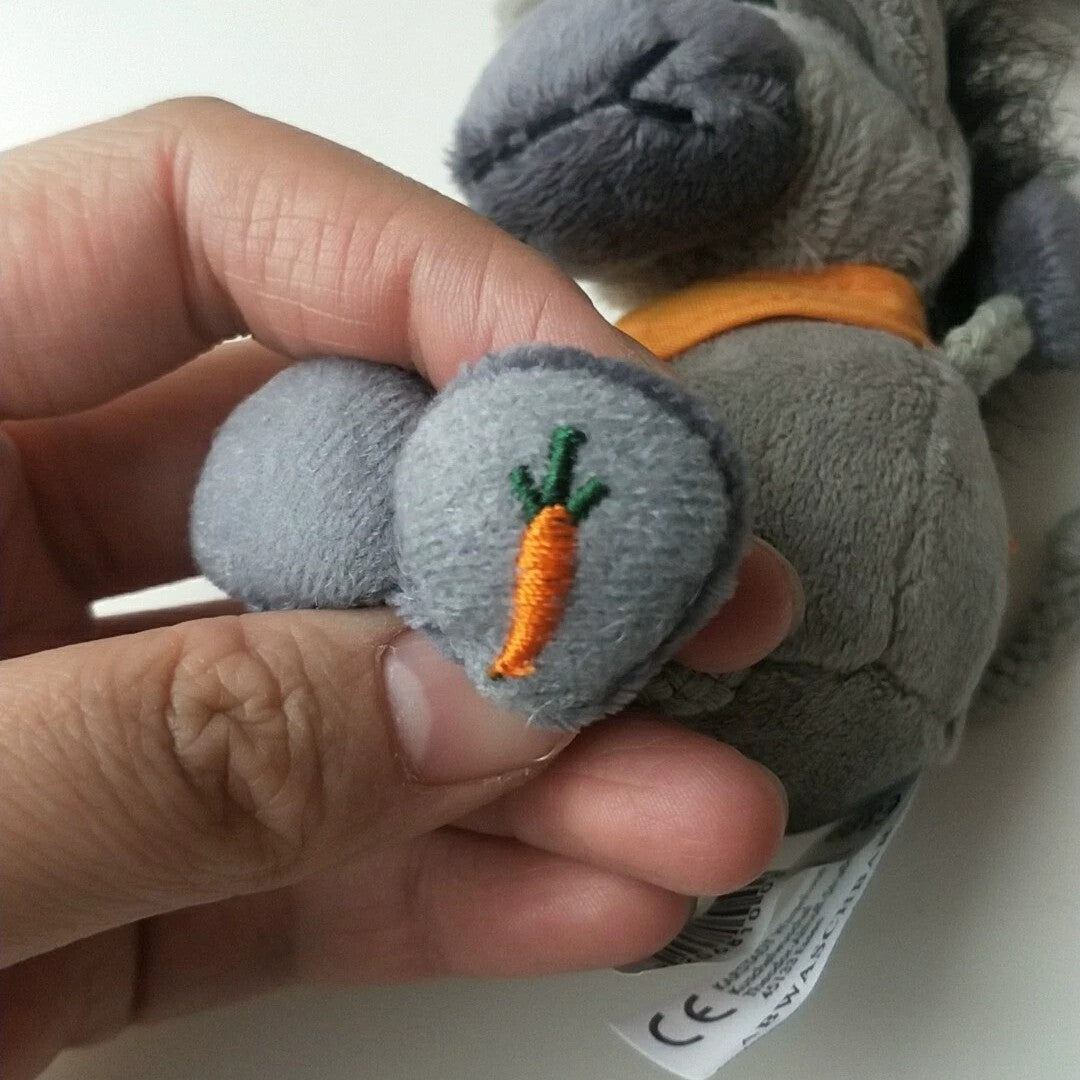 Grey Little Donkey Pendant Keychain