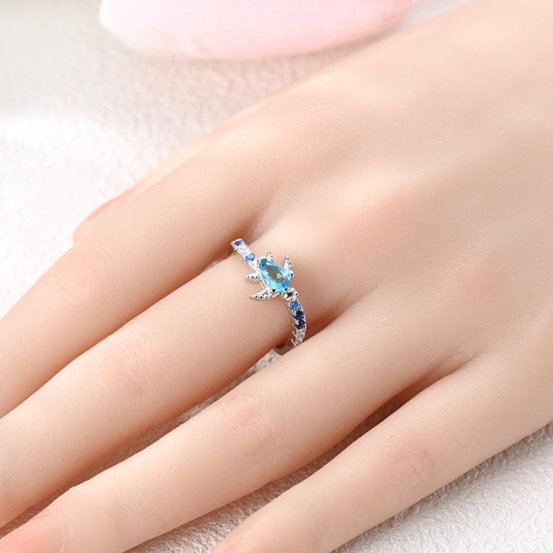 European And American Animal Sapphire Rings