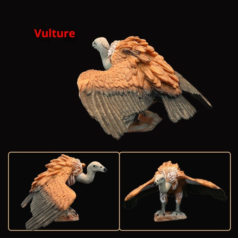 Children's Solid Simulation Animal Toy Wild Animal Model Set Vulture