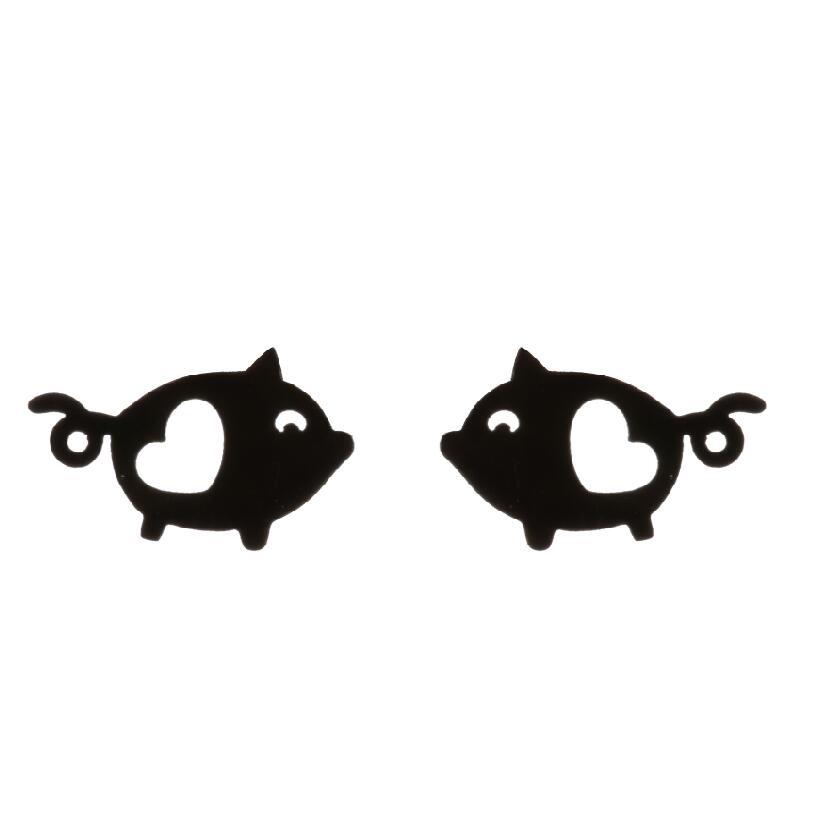 Simple Animal Earrings Bee Dolphin Earrings Plating Korean Style Earrings