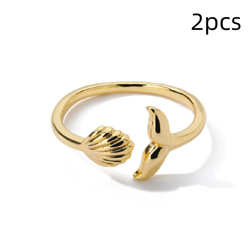 New Whale Tail Adjustable Ring