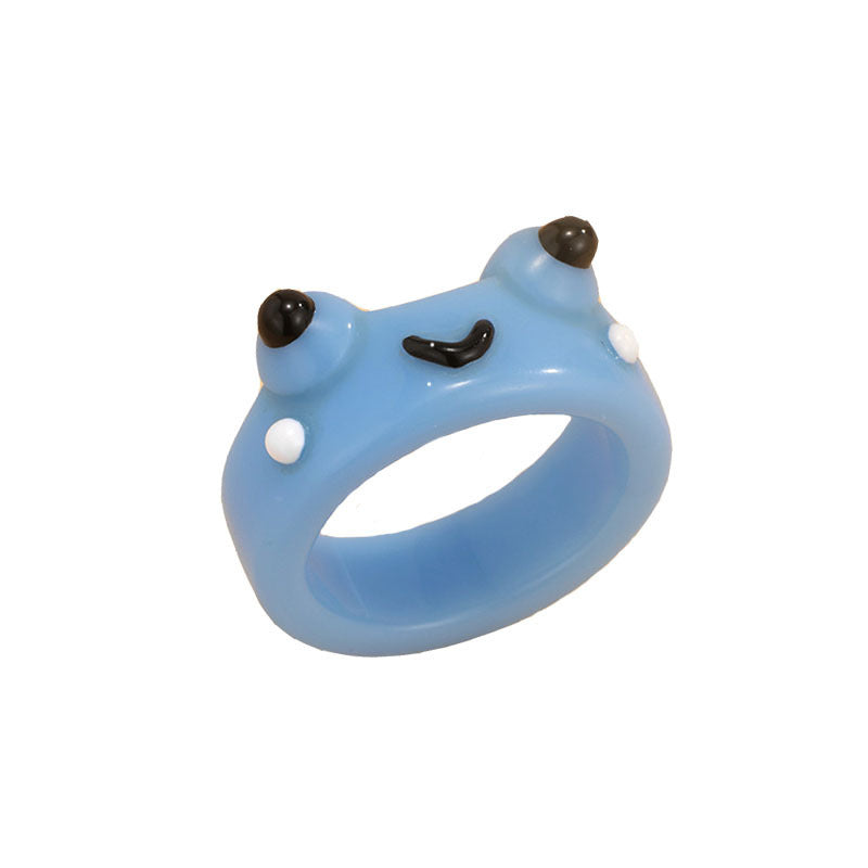 Fashion Creative Cute Chick Animal Resin Ring