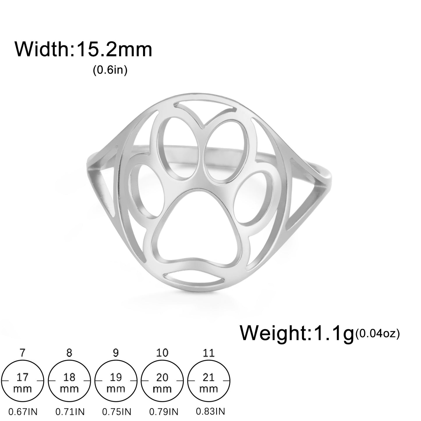 Stainless Steel Animal Ring Ladies Ring