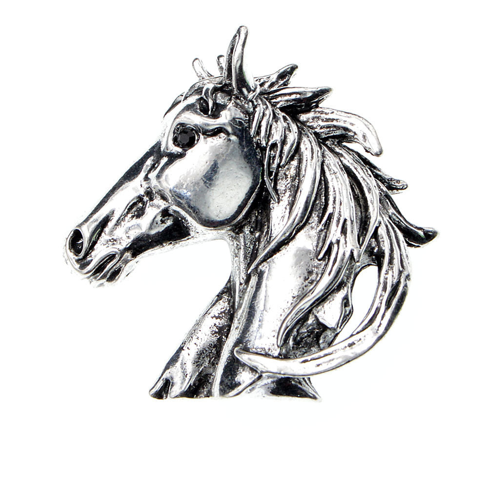 Vintage Fashion Horse Head Men Women Brooch