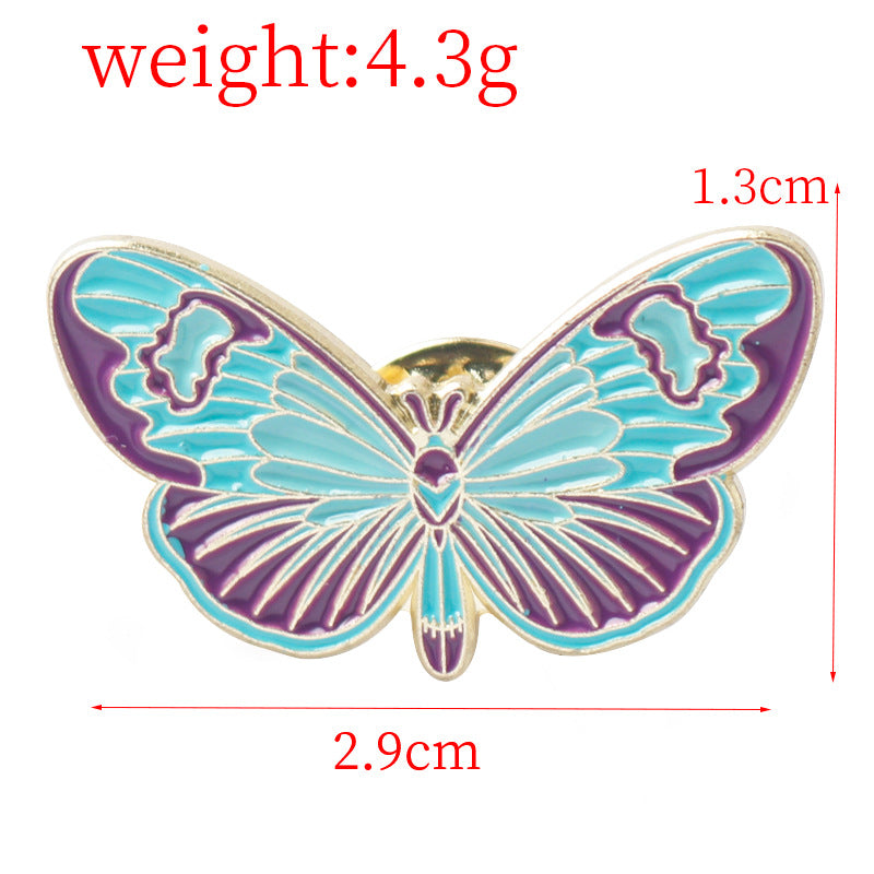 Colorful Butterfly Insect Alloy Brooch Creative