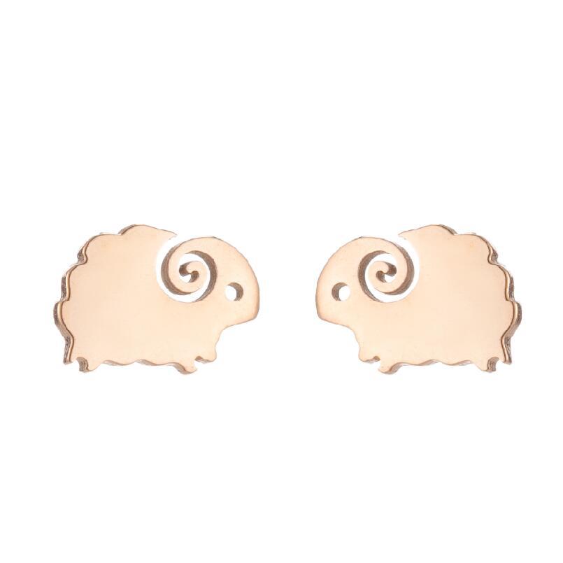 Simple Animal Earrings Bee Dolphin Earrings Plating Korean Style Earrings