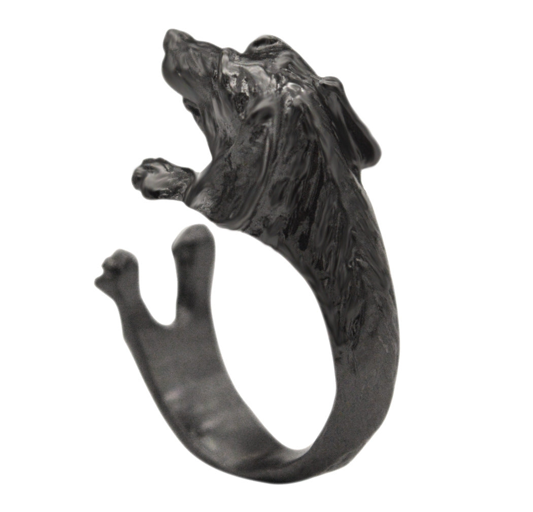 Sausage Dog Animal Adjustable Ring