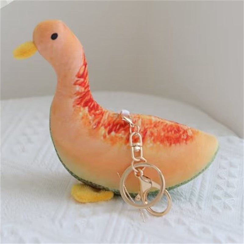 Banana Duck Pendant Dating Keychain