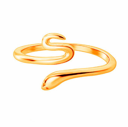 Animal Spirit Snake European And American Retro Punk Exaggerated And Personalized Men And Women Winding Snake Animal Opening Ring