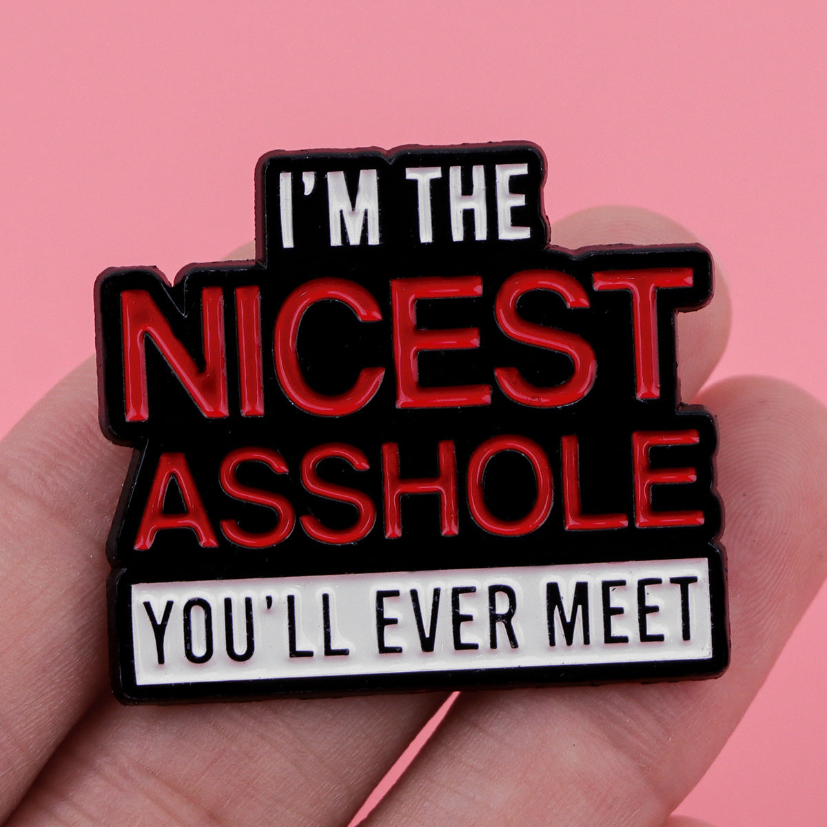 Creative English Letter Ornament Medal Clothing Brooch