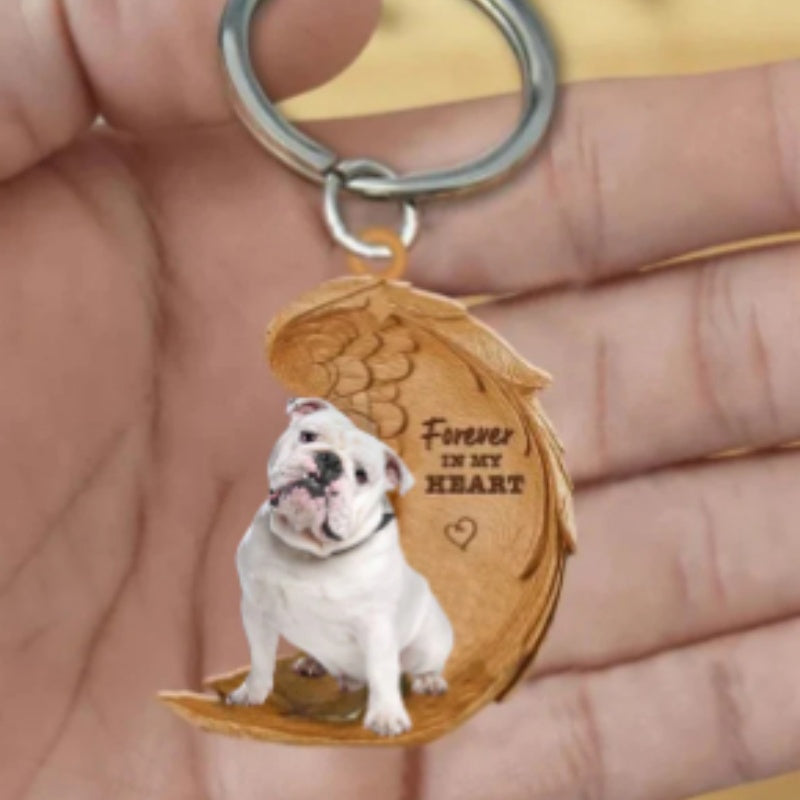 Pet Dog Angel Wings Keychain