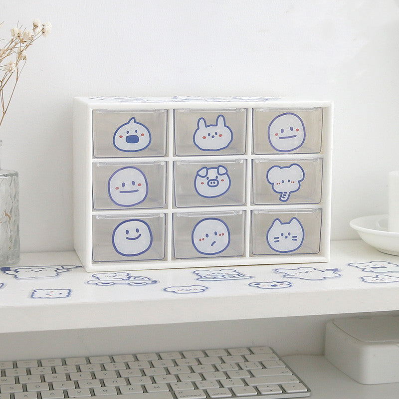 Cute Animal PET Sticker Salt Girl Heart Sticker