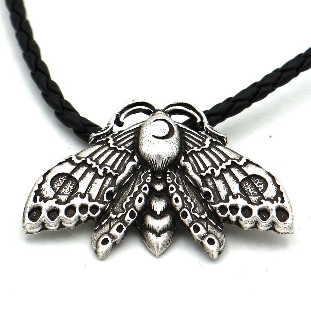 Skull Head Moth Necklace Popular European And American Accessories Animal Pendant Ladies Jewelry