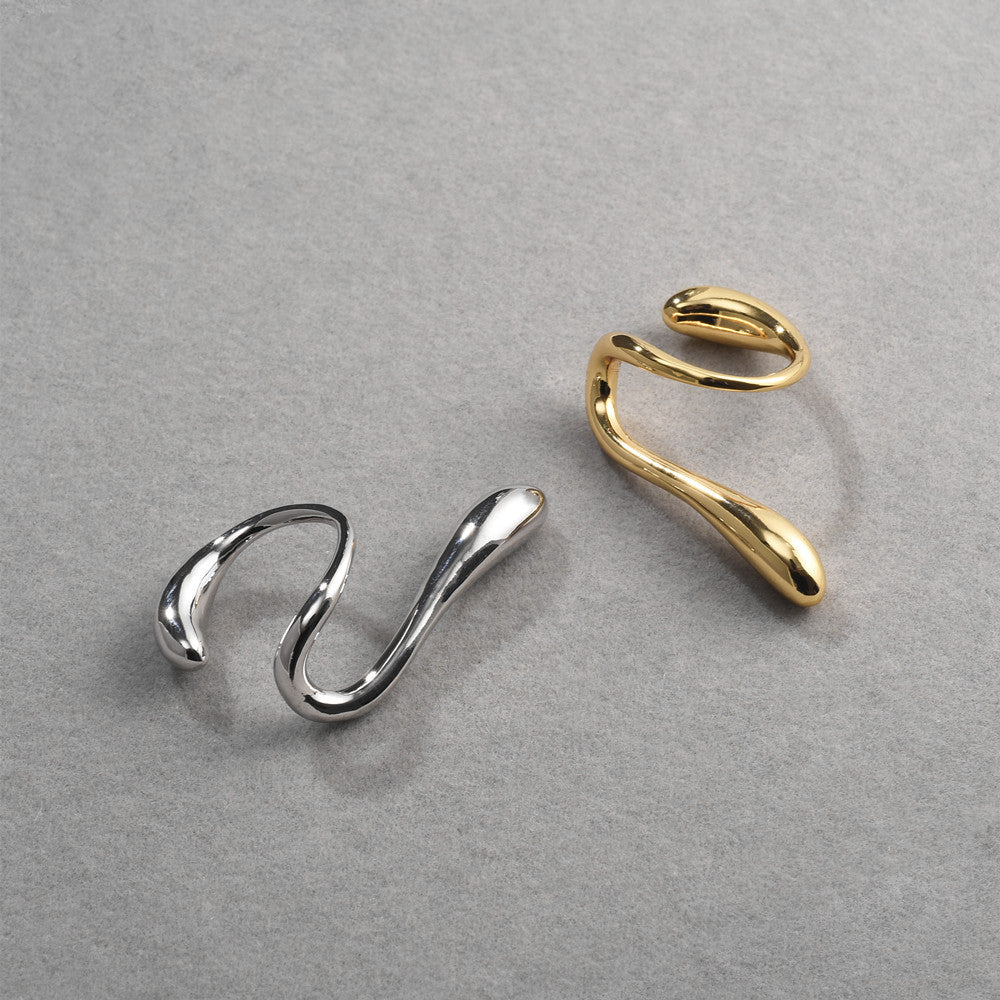 Personality Geometry Drop Shape Ear Clip Non-Piercing Earring