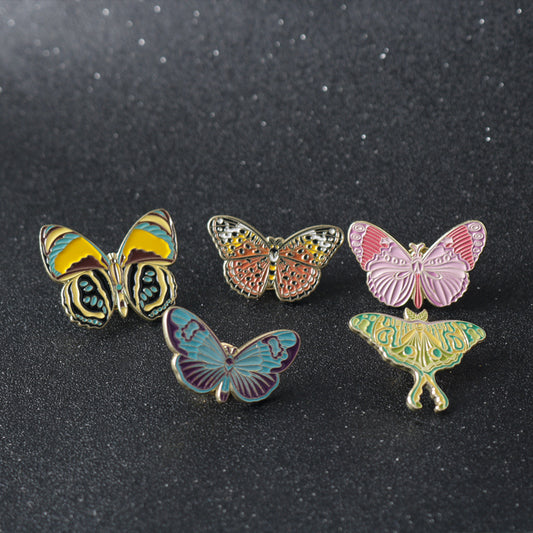 Colorful Butterfly Insect Alloy Brooch Creative