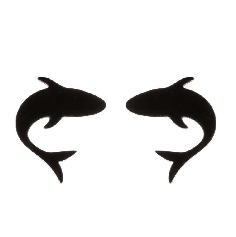 Simple Animal Earrings Bee Dolphin Earrings Plating Korean Style Earrings