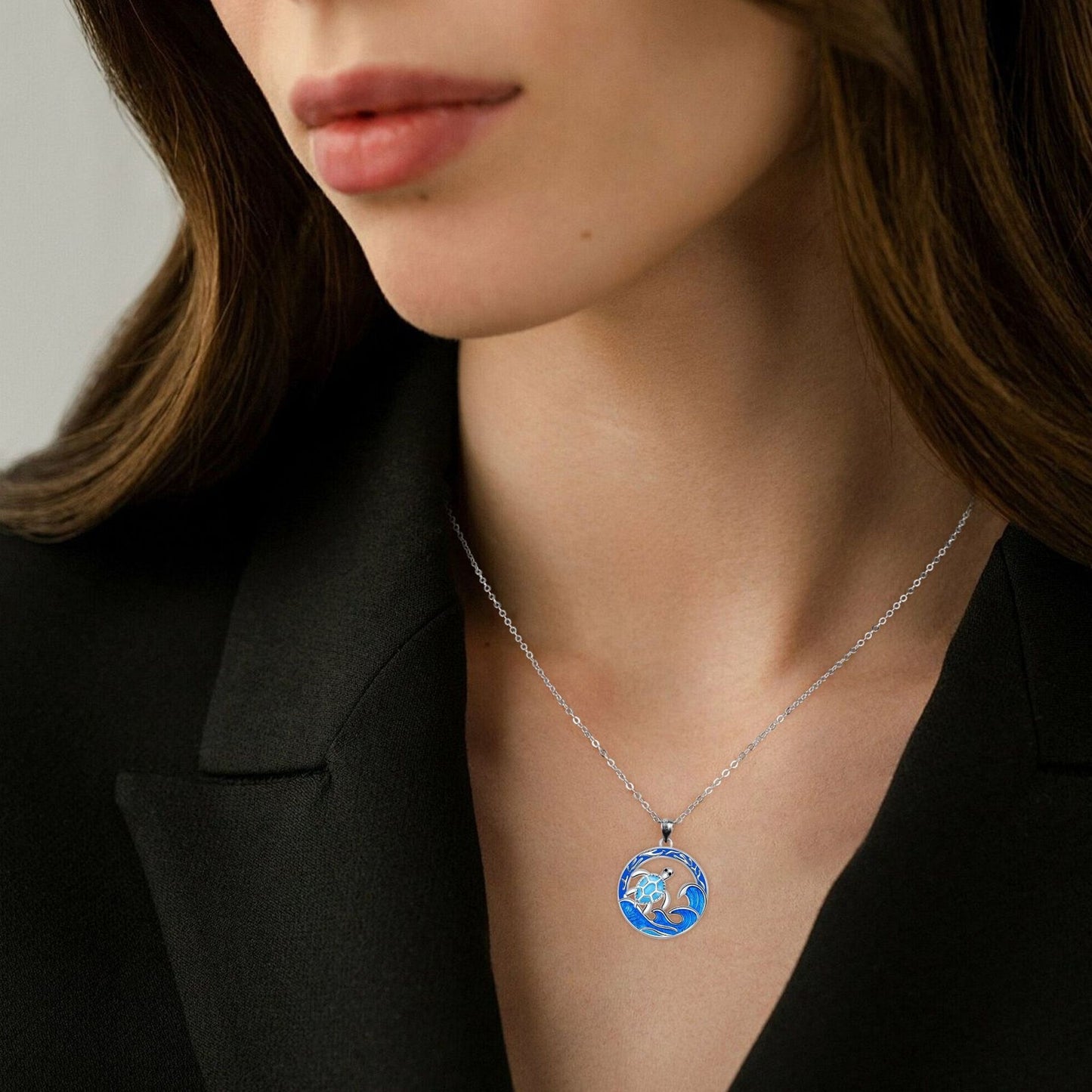 Ocean Series Sea Turtle Necklace Personalized Fashion Women's Summer Jewelry