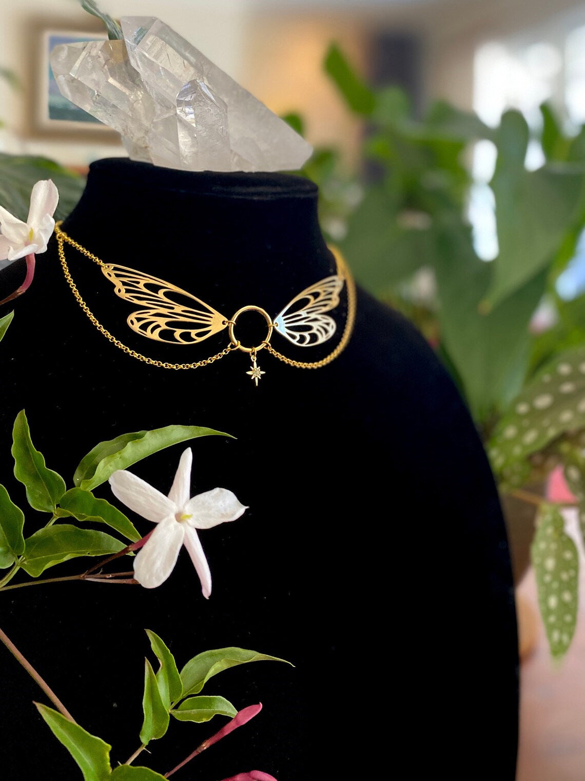 Angel Wings Pendant Necklace Jewelry