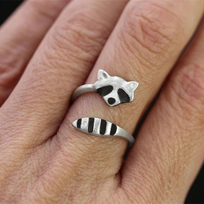 Female Cute Fox Tail Animal Ring Jewelry