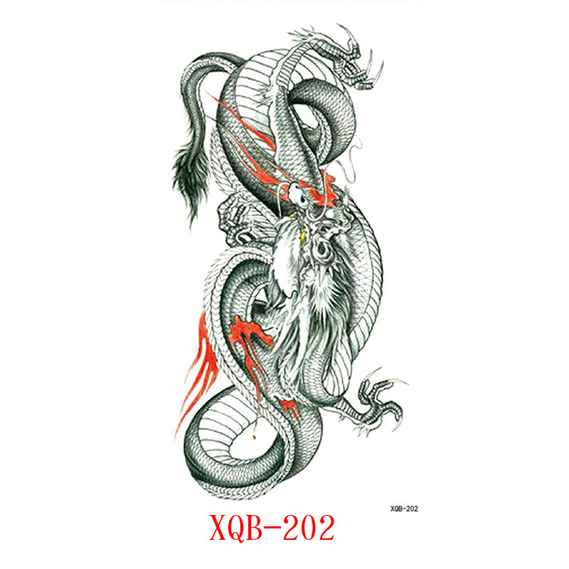 Paper Small Full Arm Flower Letter Animal Tattoo Sticker