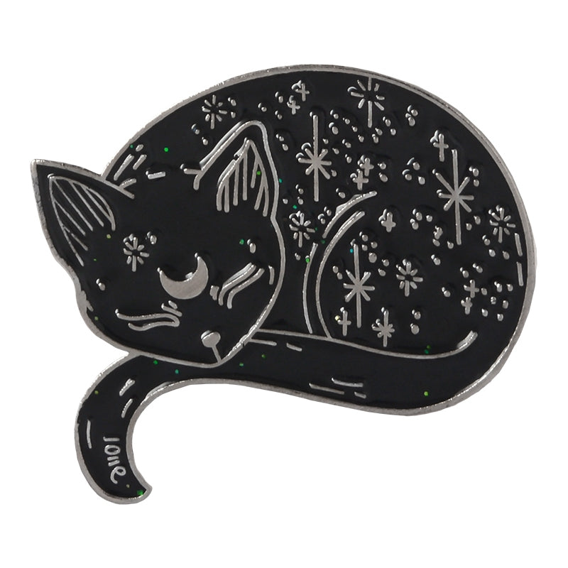 Cartoon Animal Cat Letter Brooch
