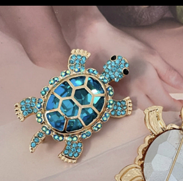 Retro Turtle Brooch High-grade Moving Object