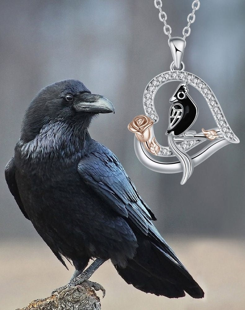 Heart-shaped Jewelry Pendant Parrot Necklace Female Animal Ornament