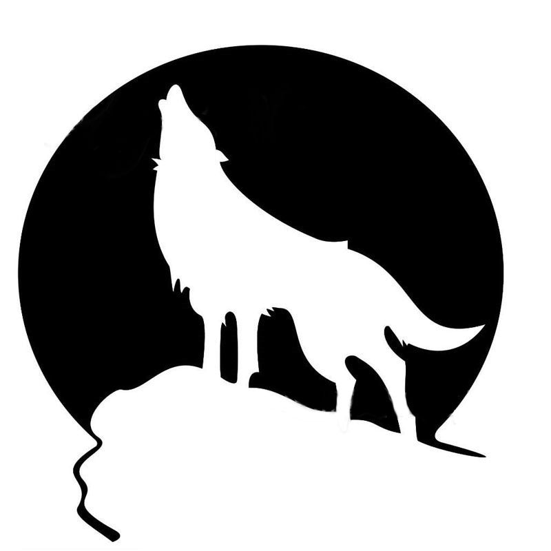 Car Scratch Hidden Car Stickers Wolf Totem Sticker Wolf Film For The Whole Car Wolf Road Car Body Decal Universal Machine Cover Body Decorative Stickers