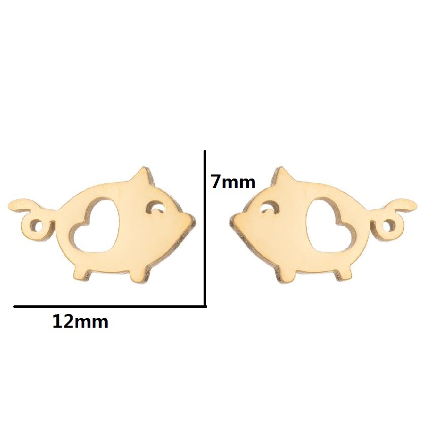 Simple Animal Earrings Bee Dolphin Earrings Plating Korean Style Earrings
