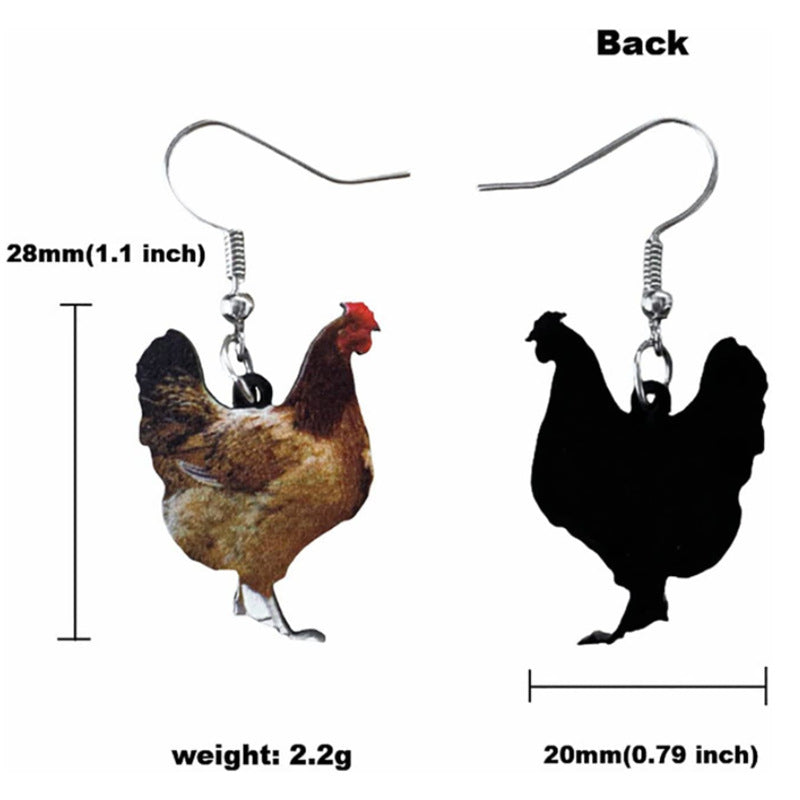 Iron Accessories Creative Earrings Animal Simulation