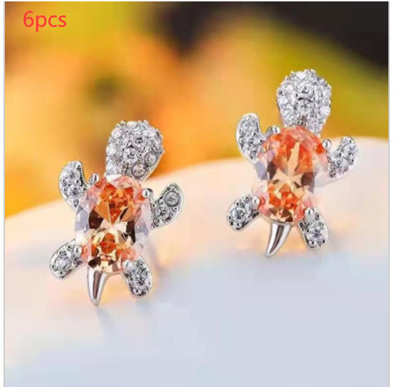 Cute Little Animal Niche Design Earrings Jewelry Stud Earrings