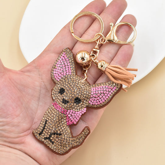 Girls' Keychain Rhinestone Bag Pendant