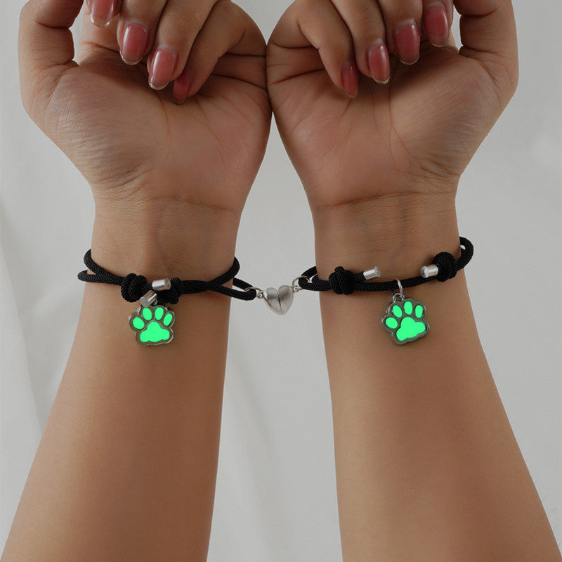 Luminous Dog Claw Pendant Love Magnetic Buckle Attracts