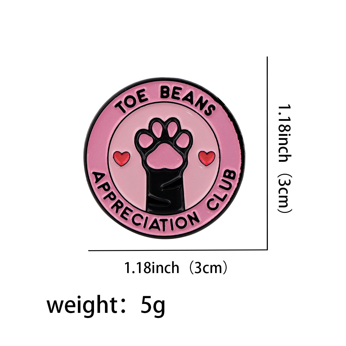 Cartoon Animal Black Cat Pin Alloy Badge