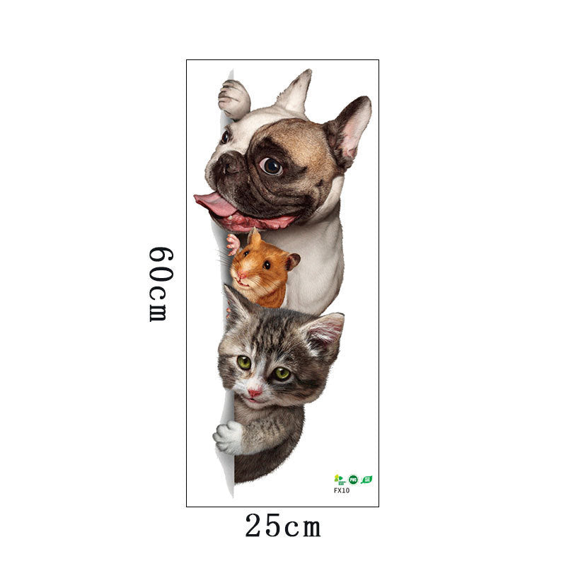 Cartoon Pet Overlapping Lohan Cute Corner Sticker