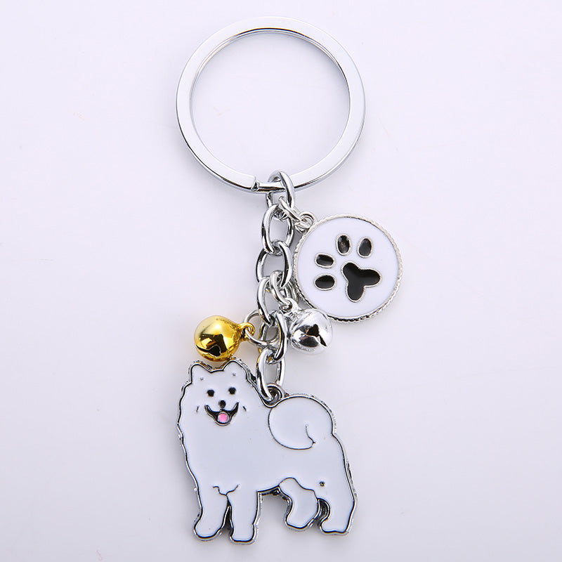 Creative Metal Pet Dog Key Chain Pendant